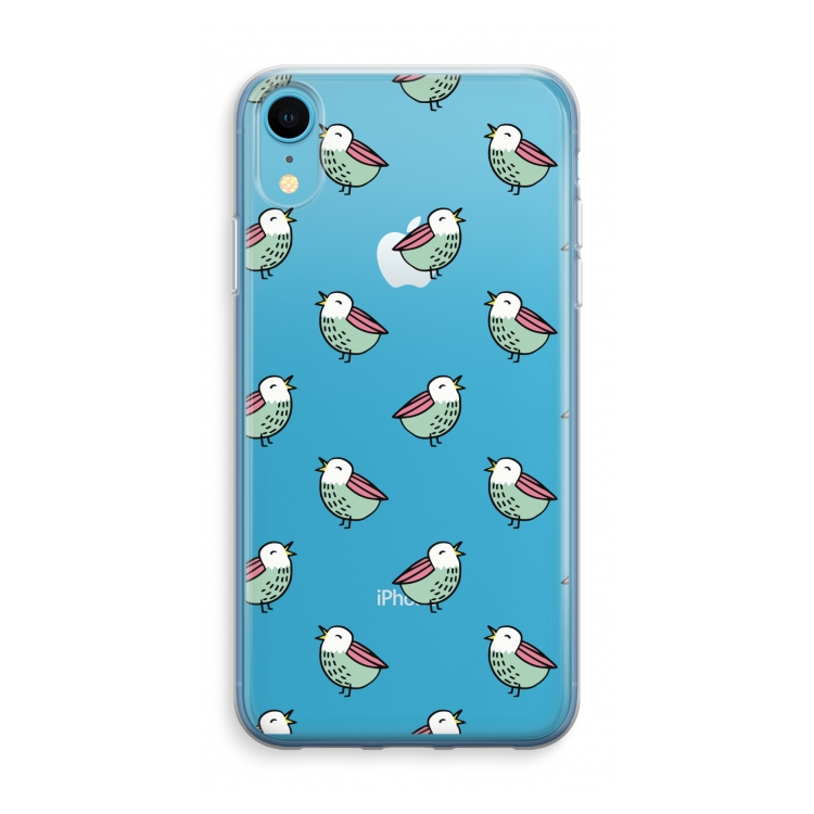 Vogeltjes: iPhone XR Transparant Hoesje