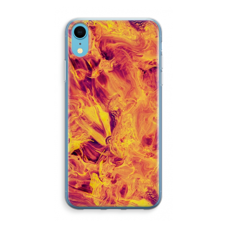 Eternal Fire: iPhone XR Transparant Hoesje