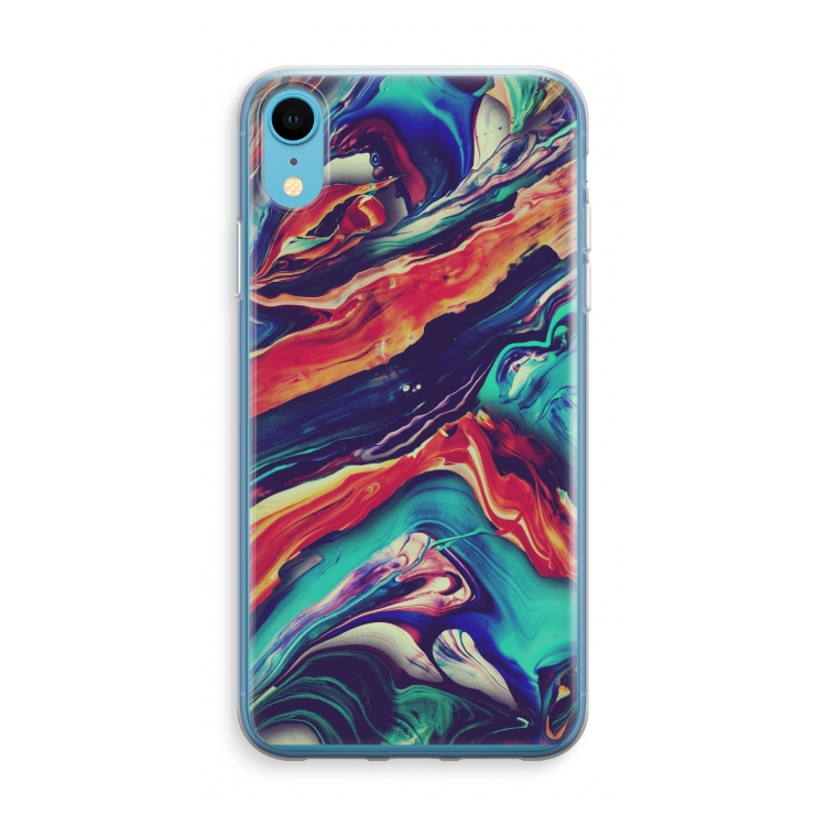 Chameleon Sun: iPhone XR Transparant Hoesje