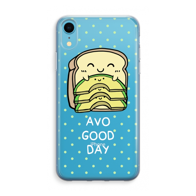 Avo Good Day: iPhone XR Transparant Hoesje