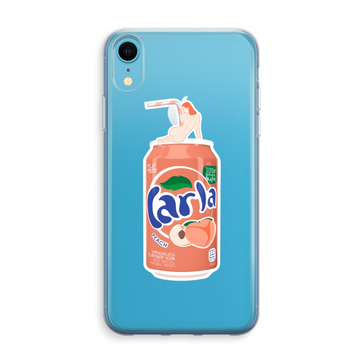 S(peach)less: iPhone XR Transparant Hoesje