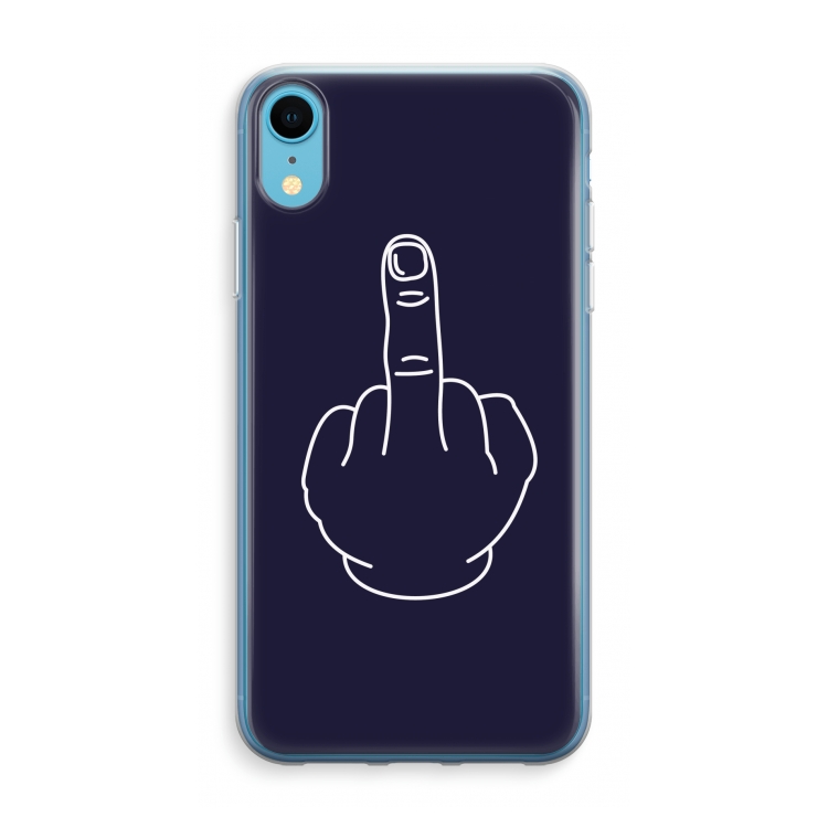 F**k U: iPhone XR Transparant Hoesje