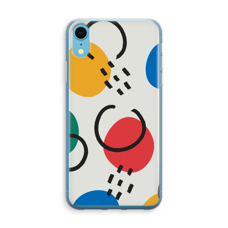 Illustratieve pop 3: iPhone XR Transparant Hoesje
