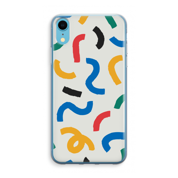 Illustratieve pop 2: iPhone XR Transparant Hoesje