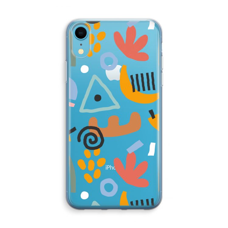 Abstract: iPhone XR Transparant Hoesje