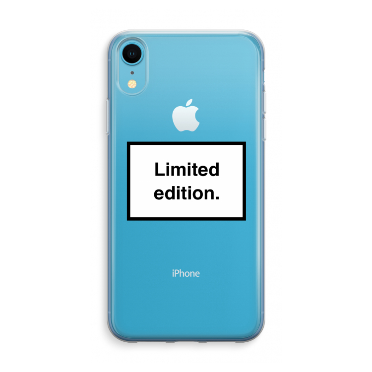 Limited edition: iPhone XR Transparant Hoesje