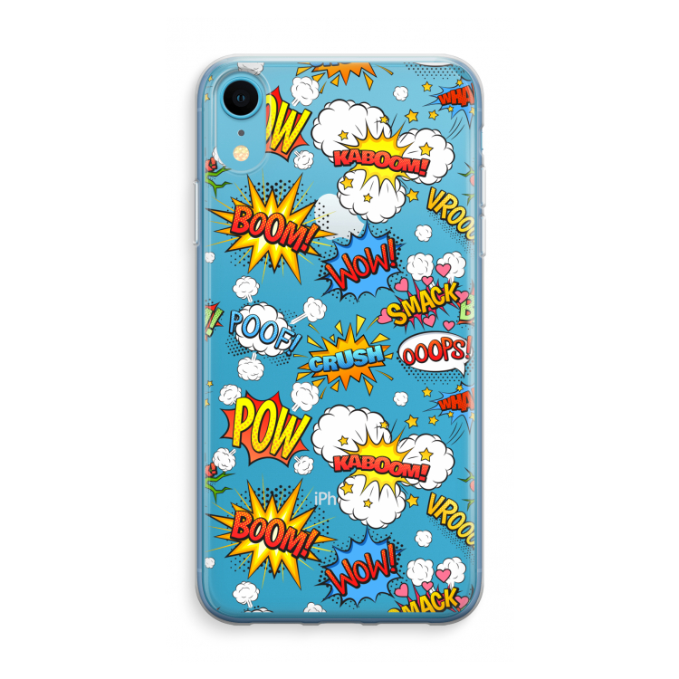 Pow Smack: iPhone XR Transparant Hoesje