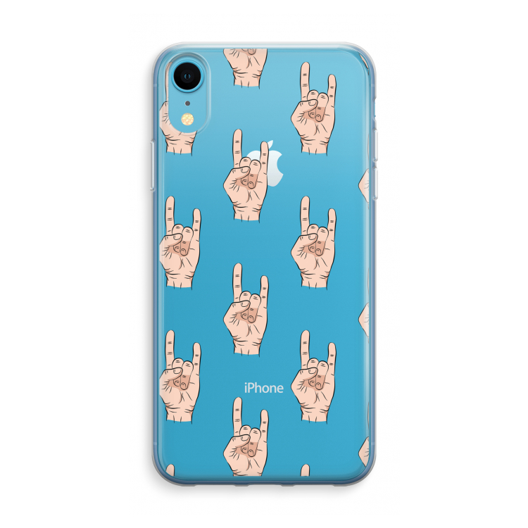 Rock: iPhone XR Transparant Hoesje