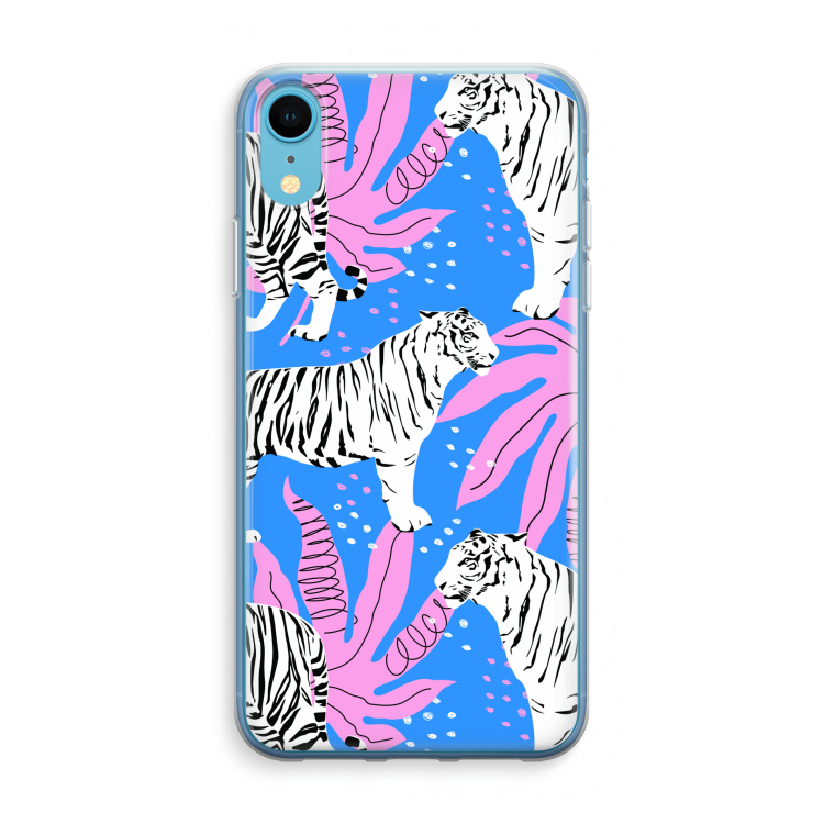 Tijger: iPhone XR Transparant Hoesje
