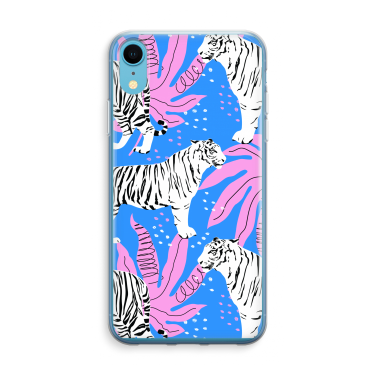 Tijger: iPhone XR Transparant Hoesje