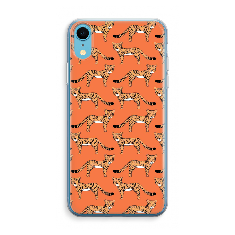 Cheetah: iPhone XR Transparant Hoesje