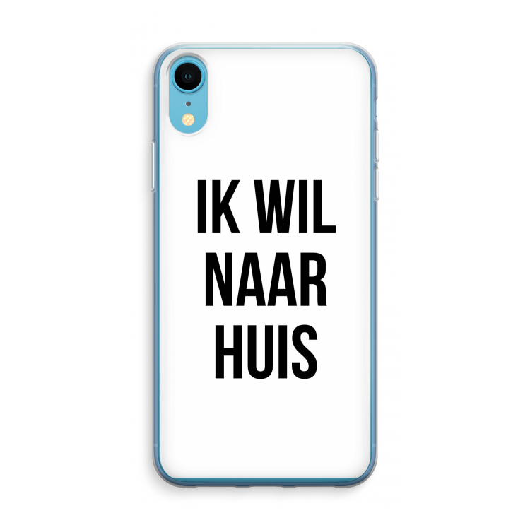 Ik wil naar huis: iPhone XR Transparant Hoesje