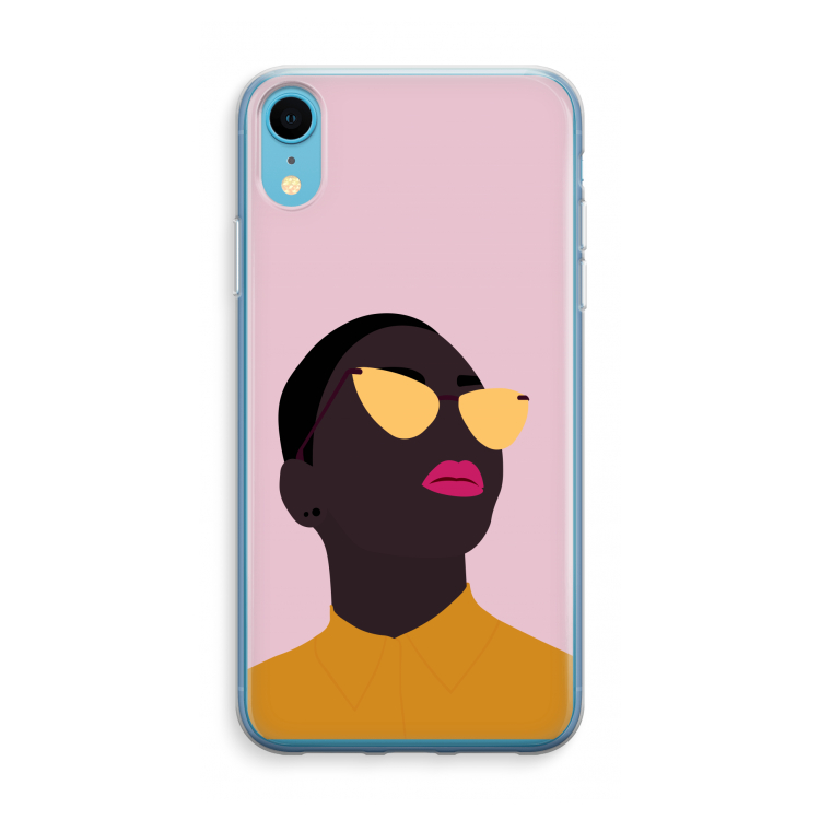 Yellow glasses: iPhone XR Transparant Hoesje