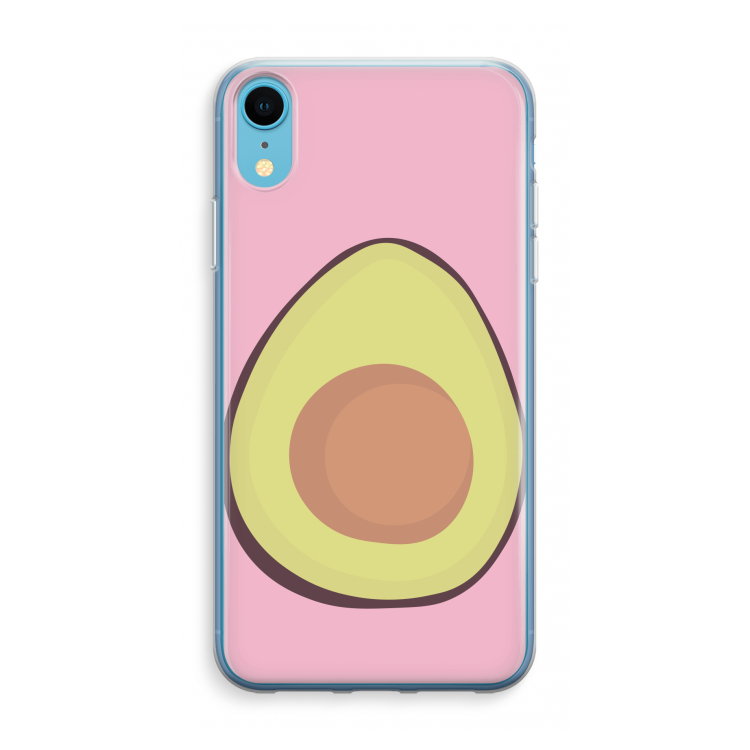 Avocado: iPhone XR Transparant Hoesje