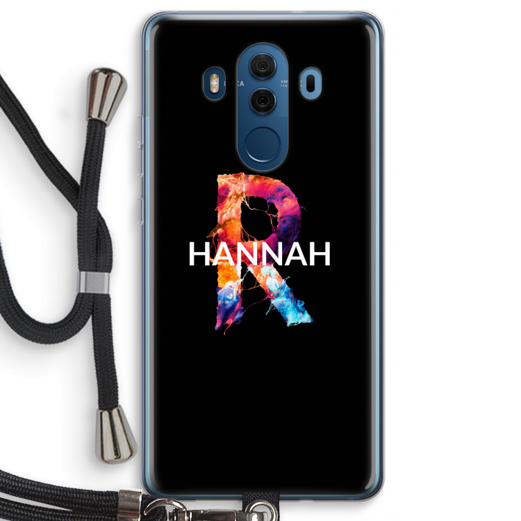 Abstract Spectrum: Huawei Mate 10 Pro Transparant Hoesje met koord