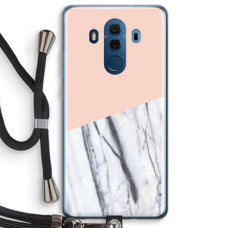 A touch of peach: Huawei Mate 10 Pro Transparant Hoesje met koord