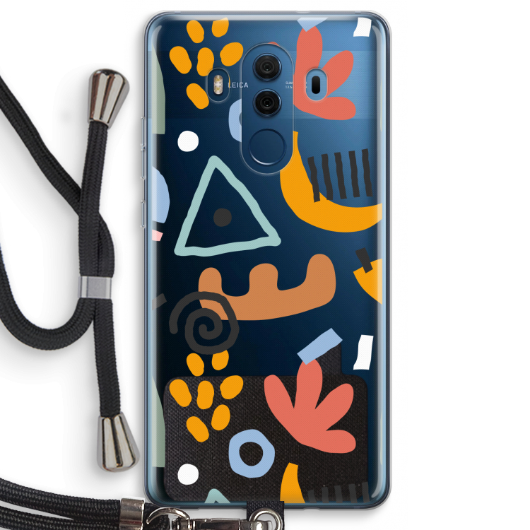 Abstract: Huawei Mate 10 Pro Transparant Hoesje met koord
