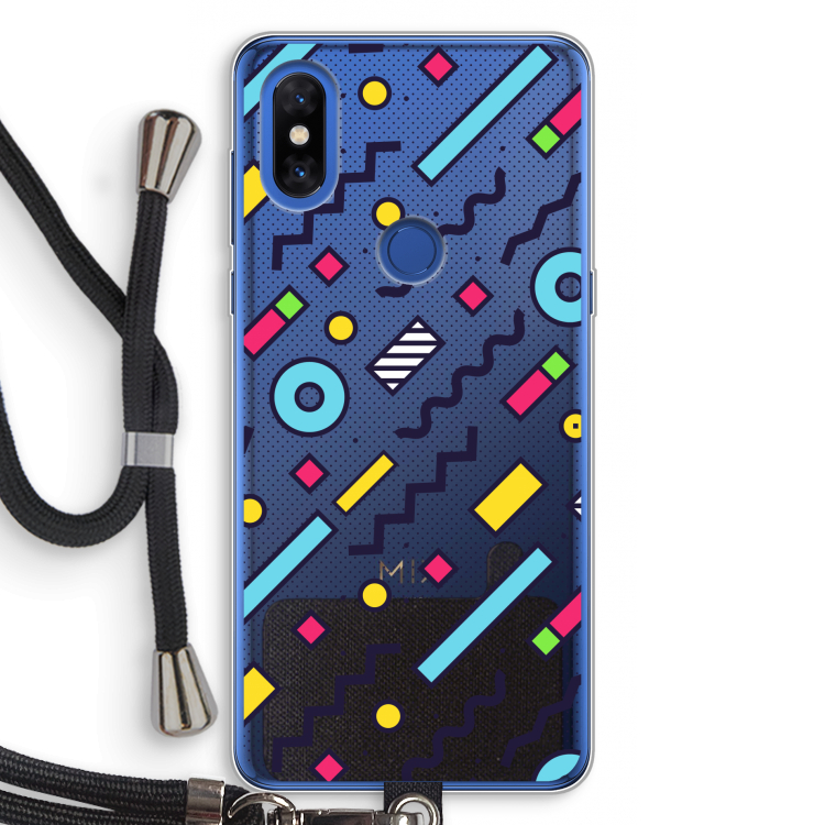 8-bit N°8: Xiaomi Mi Mix 3 Transparant Hoesje met koord