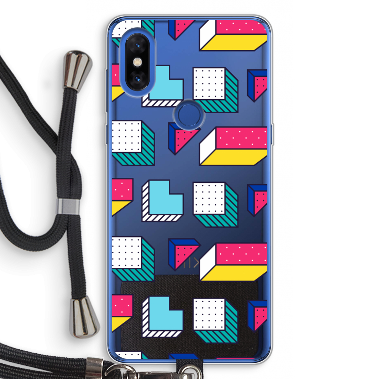 8-bit N°7: Xiaomi Mi Mix 3 Transparant Hoesje met koord