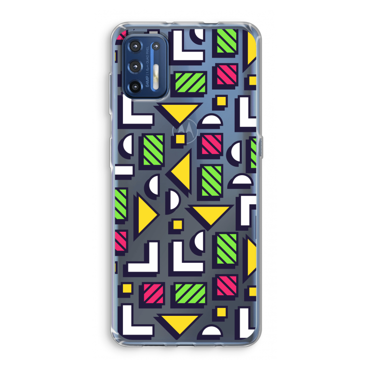 8-bit N°4: Motorola Moto G9 Plus Transparant Hoesje