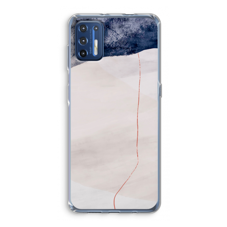Stone White: Motorola Moto G9 Plus Transparant Hoesje