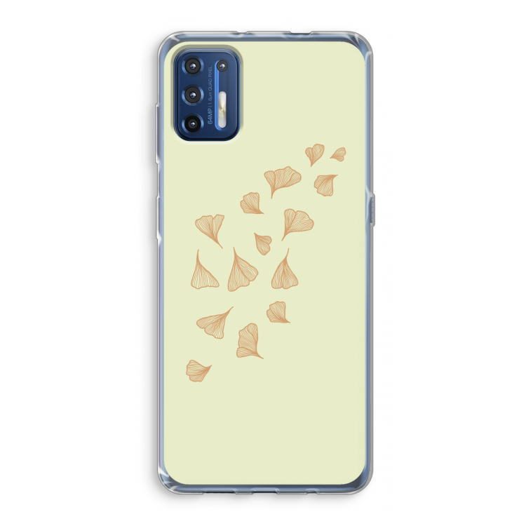 Falling Leaves: Motorola Moto G9 Plus Transparant Hoesje