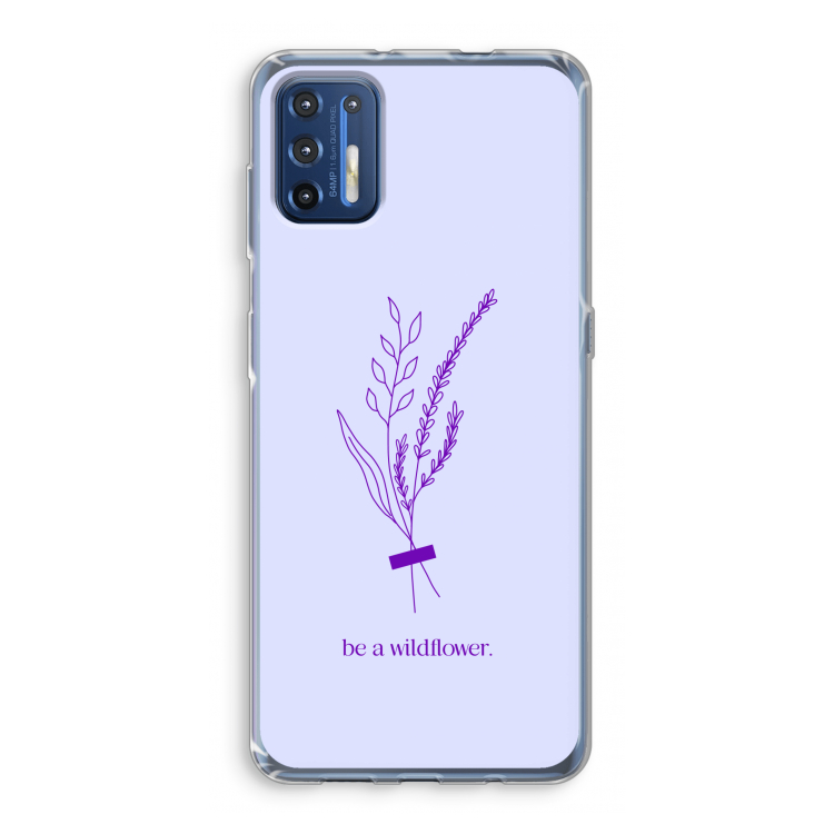 Be a wildflower: Motorola Moto G9 Plus Transparant Hoesje