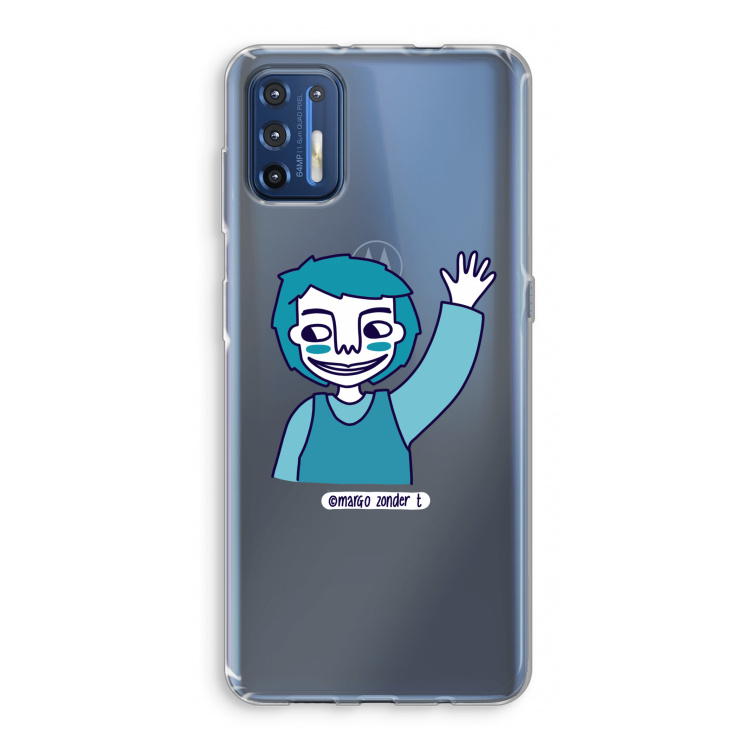 Zwaai: Motorola Moto G9 Plus Transparant Hoesje