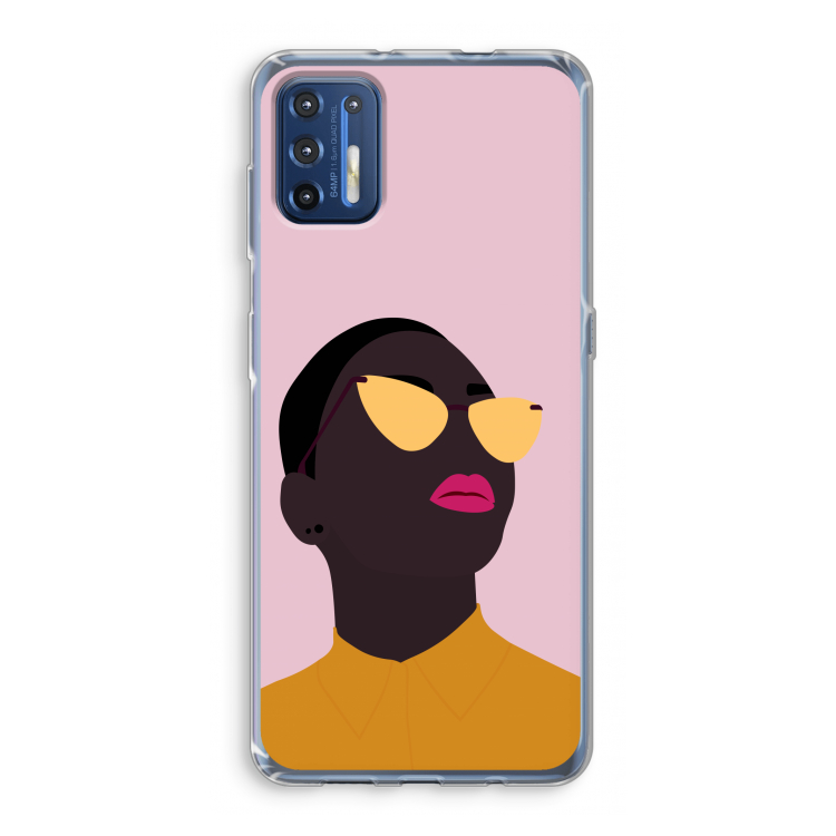 Yellow glasses: Motorola Moto G9 Plus Transparant Hoesje