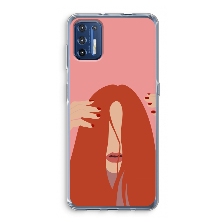 Woke up like this: Motorola Moto G9 Plus Transparant Hoesje