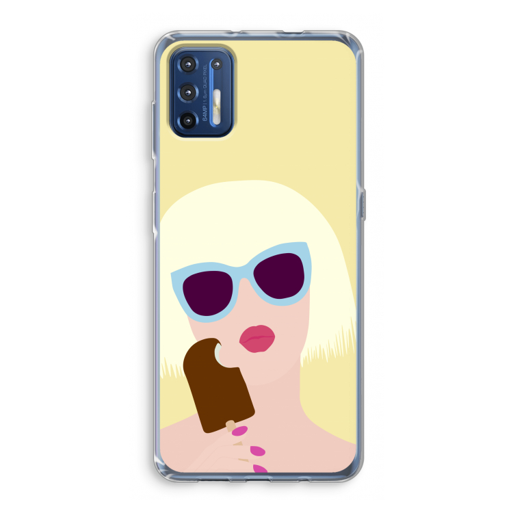 Ice cream: Motorola Moto G9 Plus Transparant Hoesje