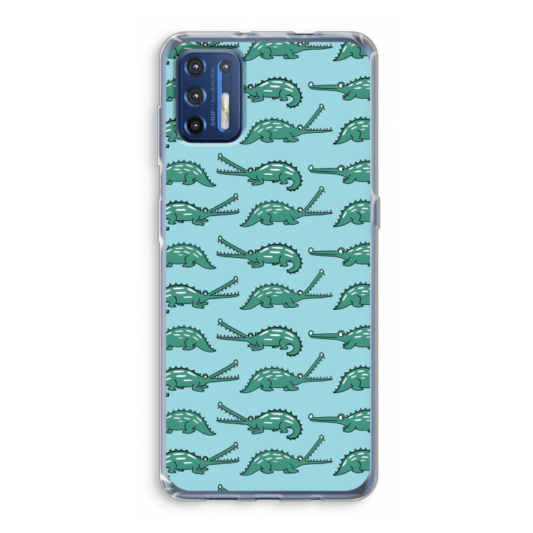 Kroko: Motorola Moto G9 Plus Transparant Hoesje