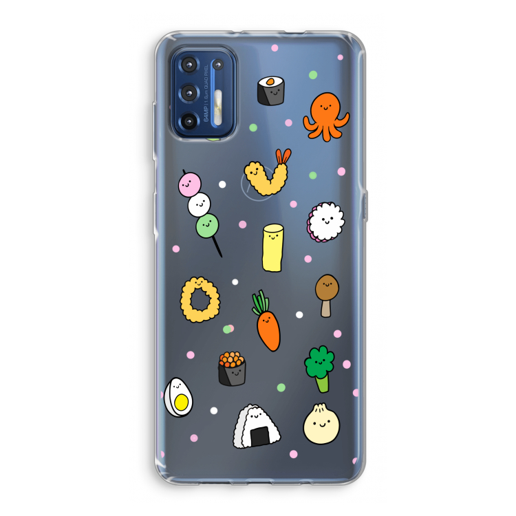 Happy bento friends: Motorola Moto G9 Plus Transparant Hoesje