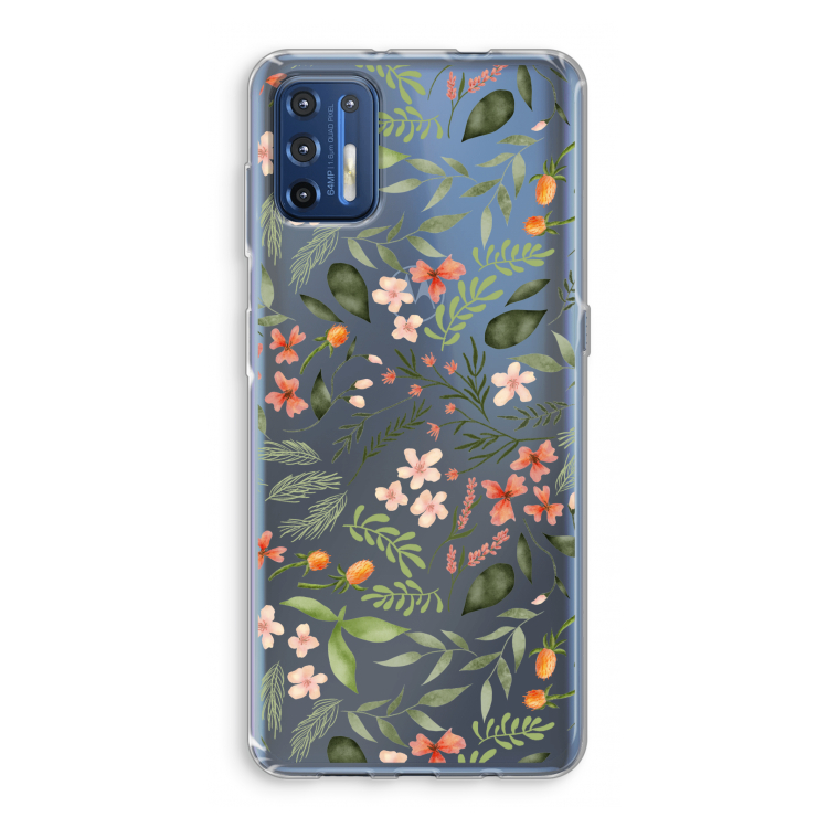 Sweet little flowers: Motorola Moto G9 Plus Transparant Hoesje
