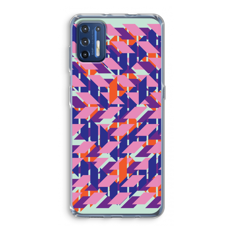 Skew Blush 3: Motorola Moto G9 Plus Transparant Hoesje