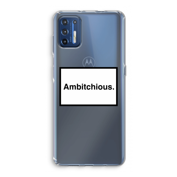 Ambitchious: Motorola Moto G9 Plus Transparant Hoesje