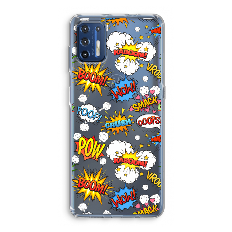 Pow Smack: Motorola Moto G9 Plus Transparant Hoesje