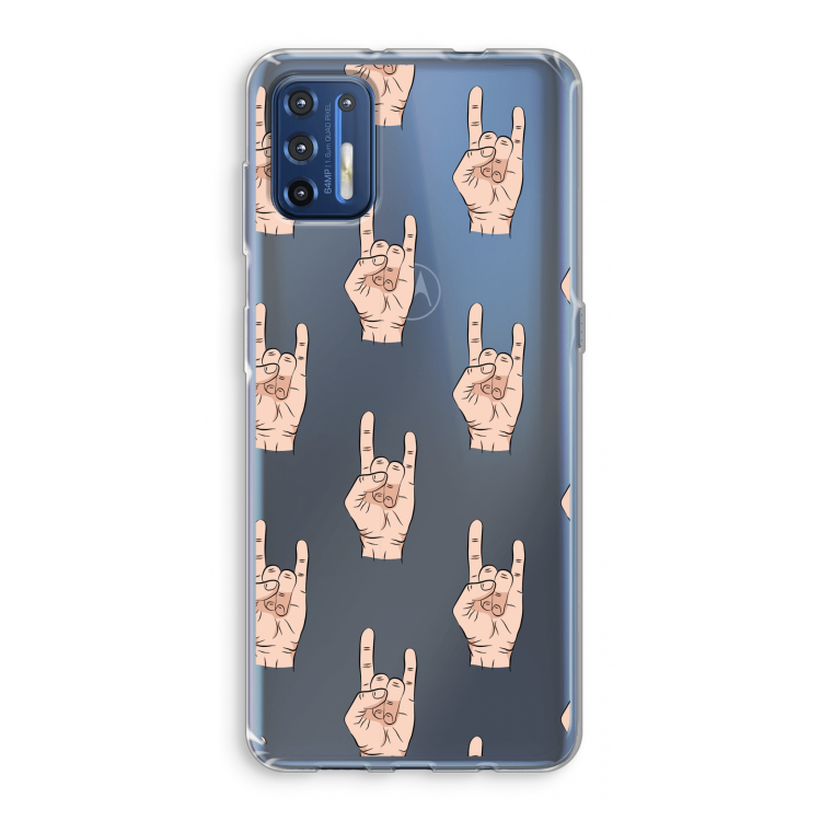 Rock: Motorola Moto G9 Plus Transparant Hoesje