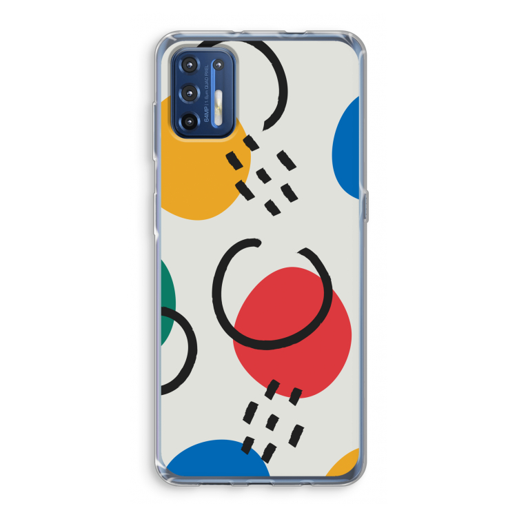 Illustratieve pop 3: Motorola Moto G9 Plus Transparant Hoesje