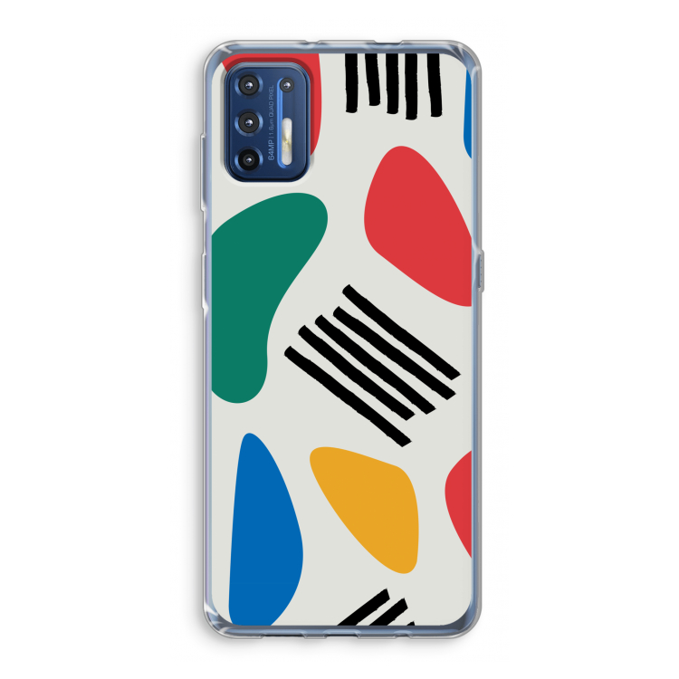 Illustratieve pop 1: Motorola Moto G9 Plus Transparant Hoesje
