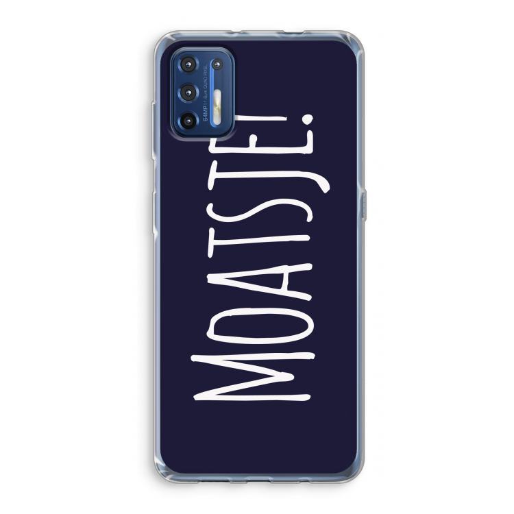 Moatsje!: Motorola Moto G9 Plus Transparant Hoesje