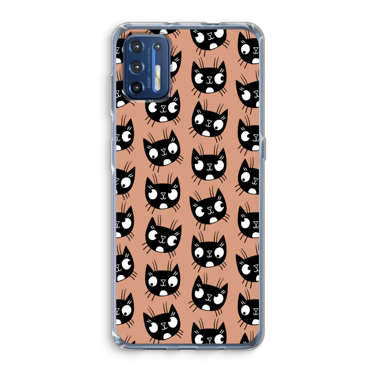 Kat: Motorola Moto G9 Plus Transparant Hoesje