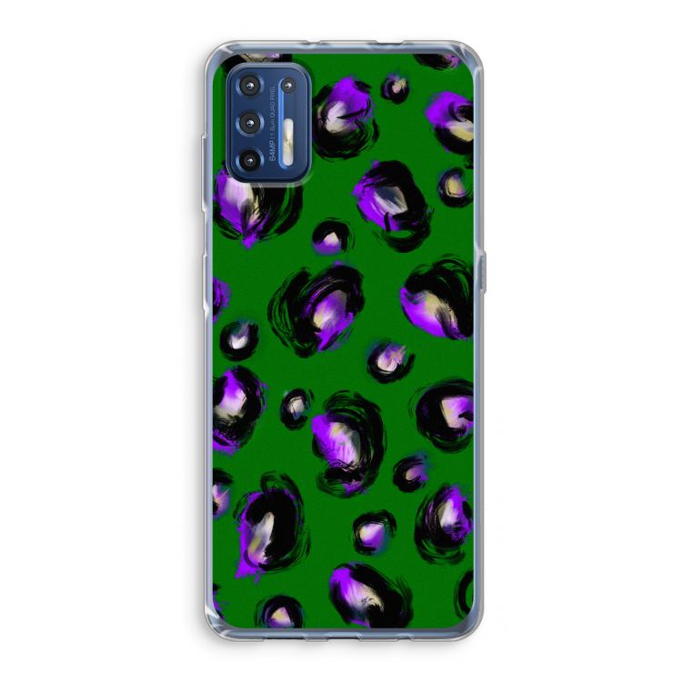 Green Cheetah: Motorola Moto G9 Plus Transparant Hoesje