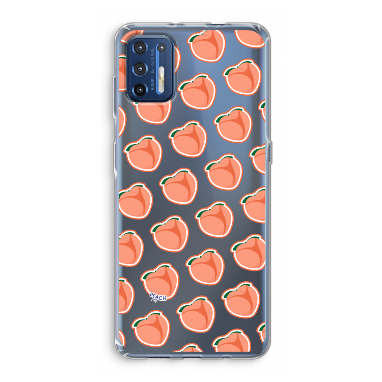 Just peachy: Motorola Moto G9 Plus Transparant Hoesje