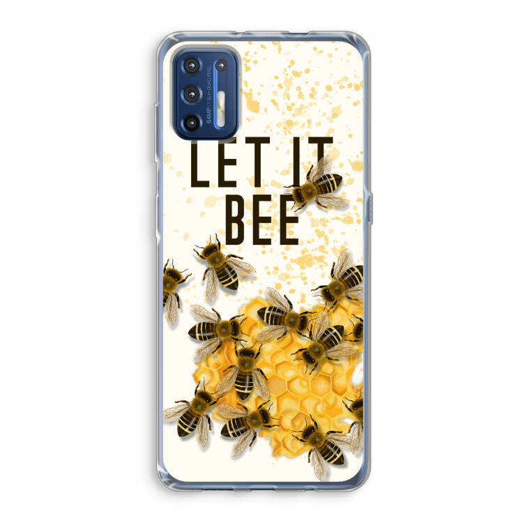 Let it bee: Motorola Moto G9 Plus Transparant Hoesje