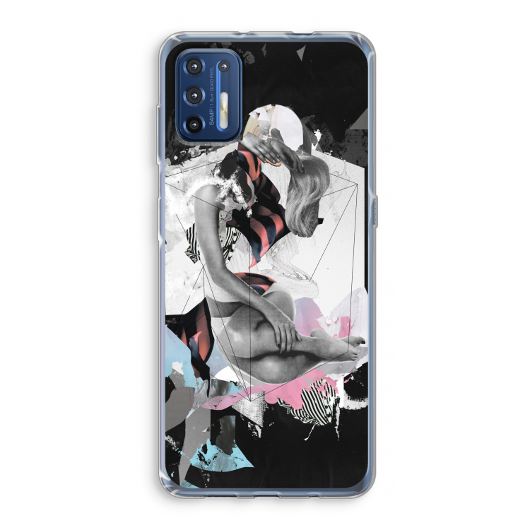 Camouflage de sommeil: Motorola Moto G9 Plus Transparant Hoesje