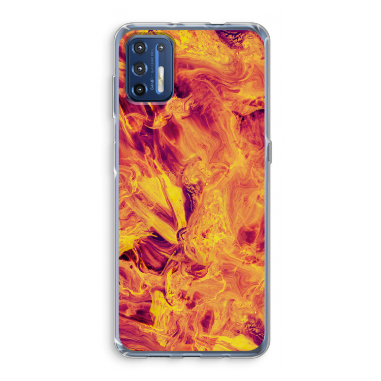 Eternal Fire: Motorola Moto G9 Plus Transparant Hoesje