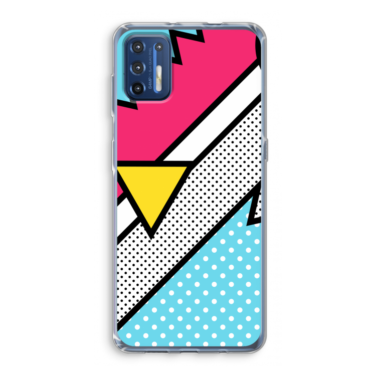 Pop Art #3: Motorola Moto G9 Plus Transparant Hoesje
