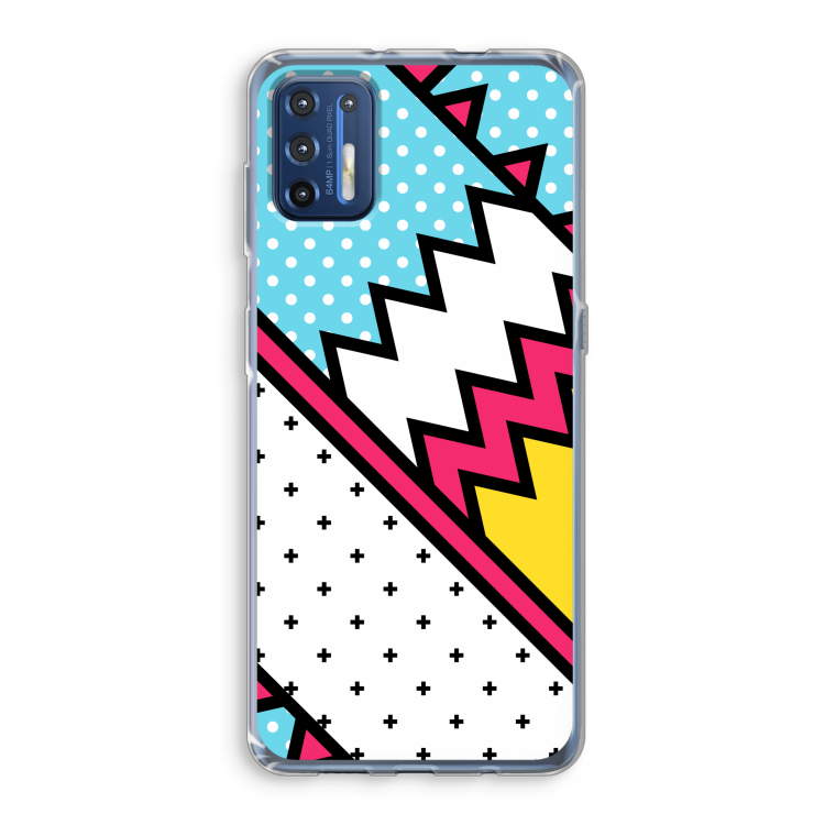 Pop Art #2: Motorola Moto G9 Plus Transparant Hoesje