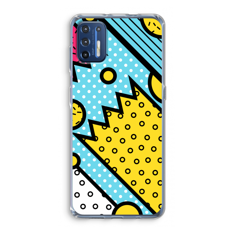 Pop Art #1: Motorola Moto G9 Plus Transparant Hoesje